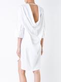 scoop back shirt dress