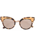 round frame embellished sunglasses