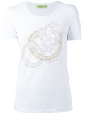 floral beads T-shirt 