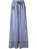 striped flared pants 
