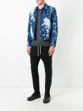 bleached splatter denim jacket