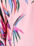leafs print shift blouse