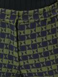 checked slim fit trousers