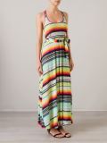 striped maxi dress