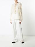 lace panel blouse 