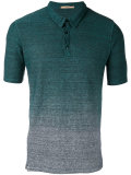 gradient effect polo shirt
