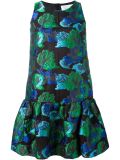floral jacquard dress