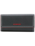 contrast stitch logo wallet
