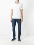 contrast collar polo shirt 