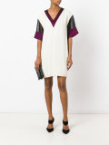 mesh sleeve T-shirt dress