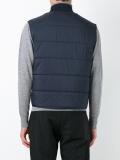zipped padded vest