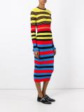 striped knit dress