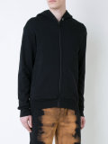 beaded back zipped hoody