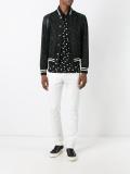 camouflage print teddy jacket