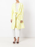 woven belt coat 