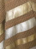 metallic striped poncho
