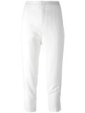 slim fit cropped trousers