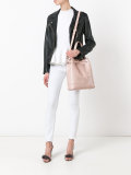 removable strap bucket bag