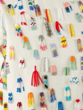 beaded applique T-shirt