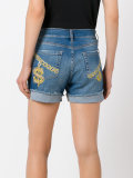 embroidered denim shorts