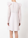ruffle sleeve cocktail dress