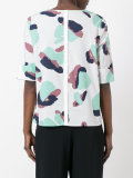 abstract print blouse