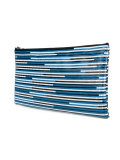 woven vinyl clutch