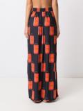long printed skirt