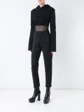 'Reversible Cropped Lining'连帽衫