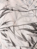 leaf print midi dress