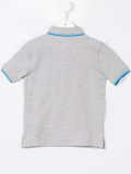striped trim polo shirt
