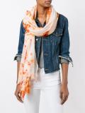 spotted print scarf
