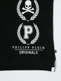 skull print polo shirt 