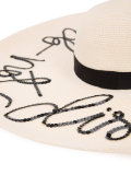 embroidered sequin hat