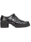 elasticated lace-up shoes