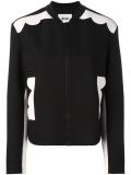 contrast bomber jacket