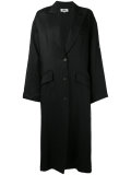 pointed lapels shift coat