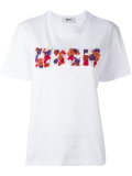 floral logo T-shirt 
