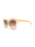 marble effect oversized sunglasses