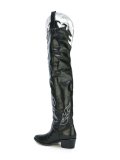 embroidered flame Texan boots