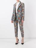 rose jacquard cropped trousers
