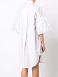 flared sleeves shirt dress