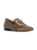 buckle front loafers