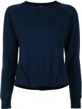 contrast detail sweatshirt