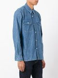 chest pockets denim shirt