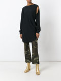 cut-out detail blouse