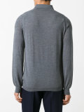heathered polo shirt