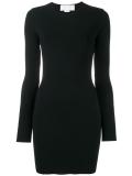 open-back fitted minidress