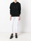 cropped kick flare trousers