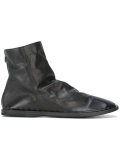 zip-back ankle boots